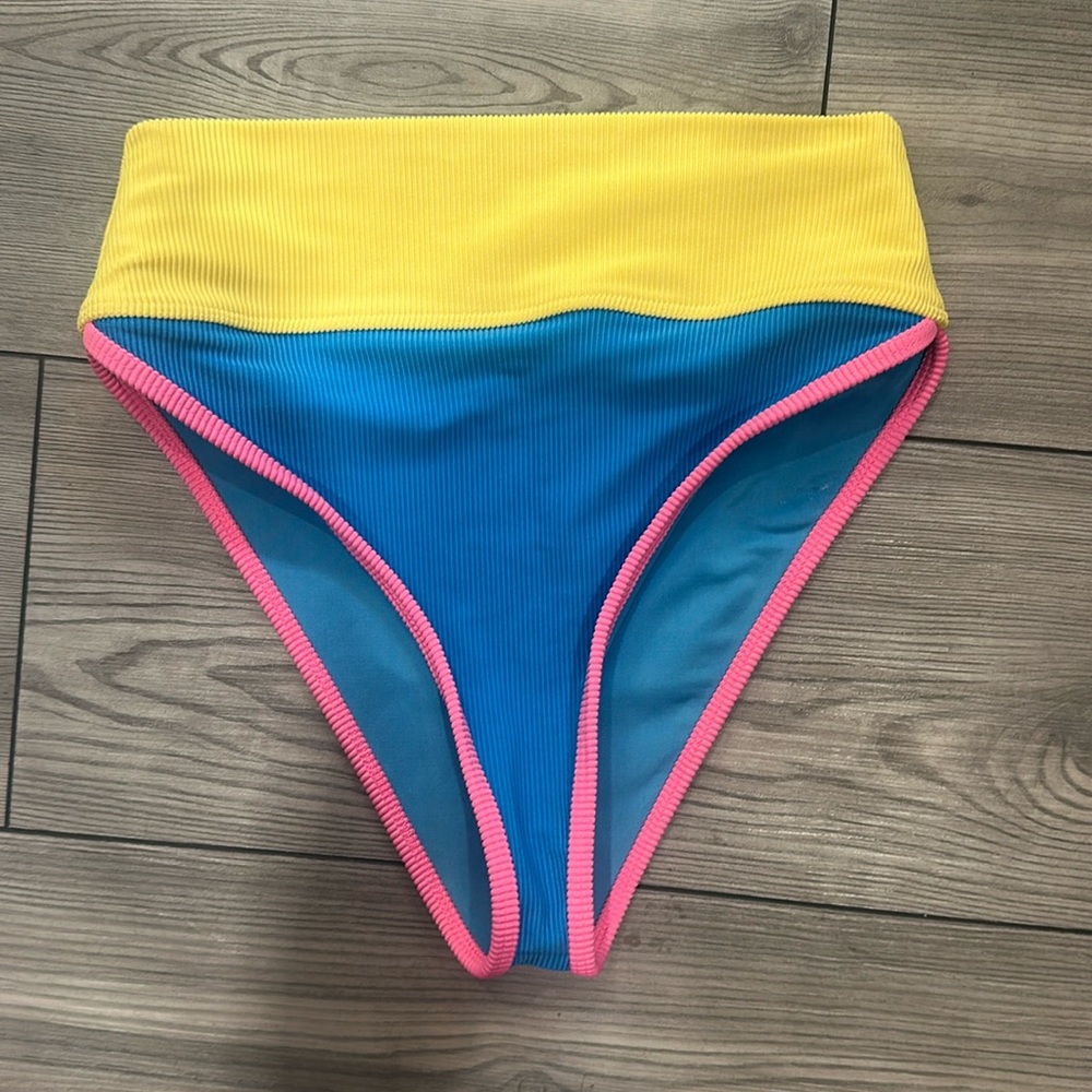 Beach Riot Emmy Coral Reef High-Waisted Bikini Bottom